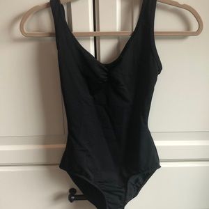 Mariia black pinch leotard